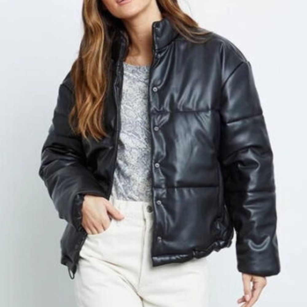 Rails Midnight Black Leather Jacket - Picture 4 of 8